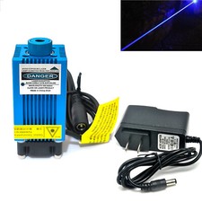 445nm 450nm 4000mW 4W 12V Blue Laser Module for CNC Cutter Graver with Adapter