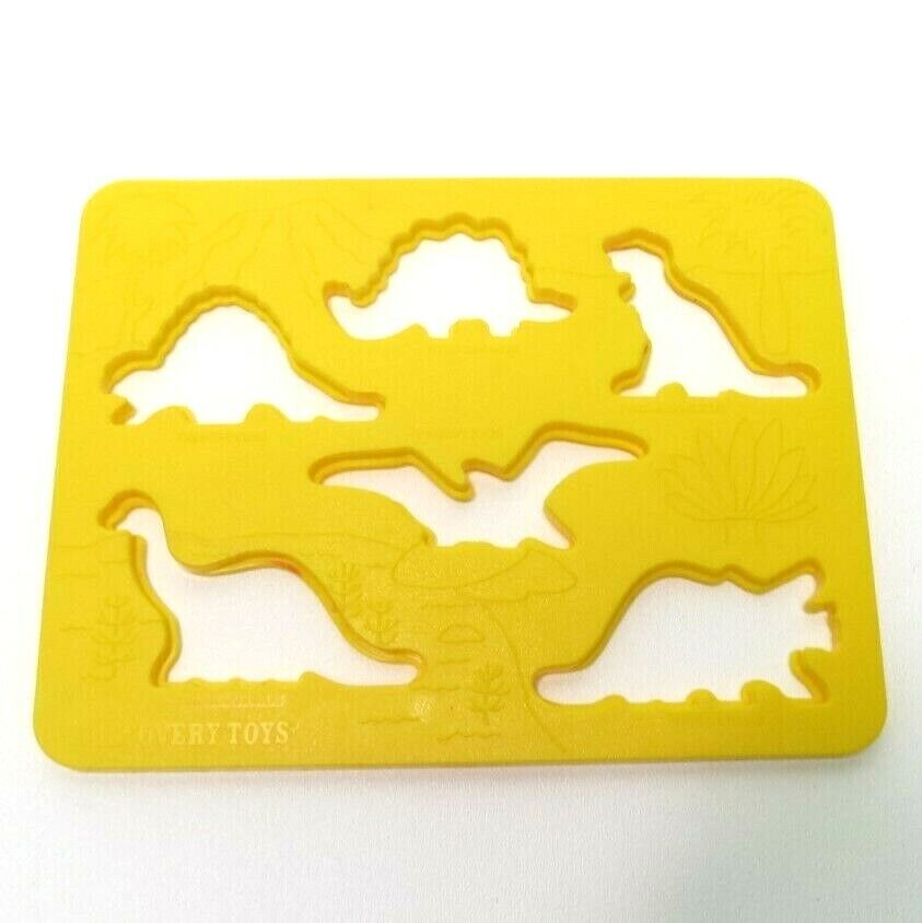 1993 Discovery Toys Place & Trace Replacement Part - Yellow Dinosaur Stencil