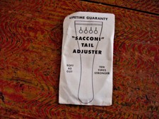 VINTAGE   SACCONI CELLO TAIL ADJUSTER SOFT AS GUT TEN TIMES STRONGER 70s NOS