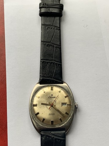 VINTAGE STOWA ULTRA SLIM MEN’S WATCH.CHAMPAGNE DIAL,DATE, 1960s. MADE IN GERMANY - Picture 5 of 12