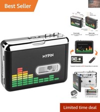 Walkman-Style Cassette Audio Player with USB MP3 Conversion - Includes Earphones