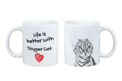 Toyger Katze Tasse mit Katze Leben ist besser Art-Dog