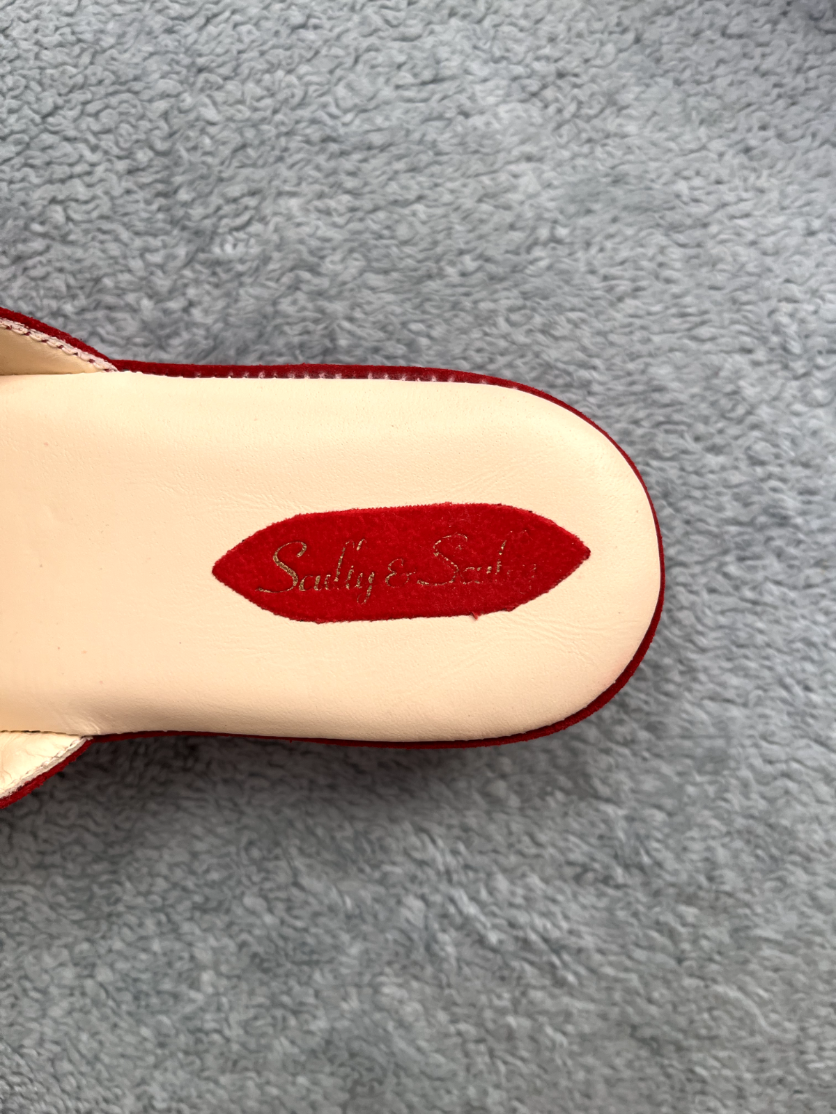 APL Scully e Scully pantofole donna rosse penny bit grandi