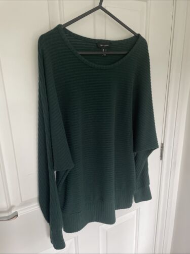 New Look Size Small Women’s Batwing Dark Green Long Sleeve Jumper Top - Picture 3 of 7