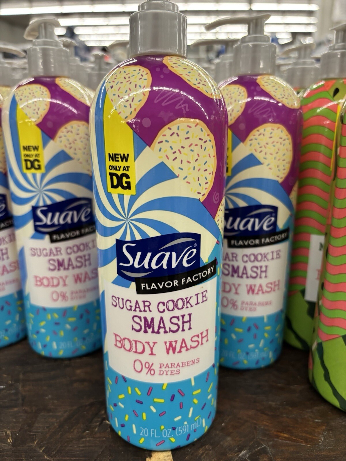 Suave Sugar Cookie Smash Body Wash Bundle - 3 Full-Size Bottles New