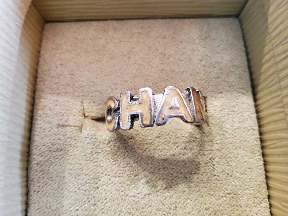 Chanel silver ring deals