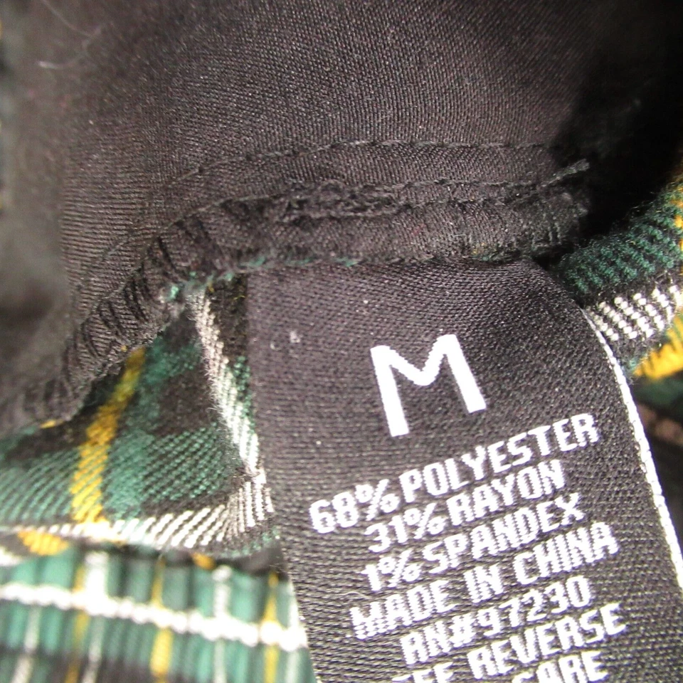 Almost Famous 裤子女式中号直筒长弹力轻便格子 — 第 4/4 张图片