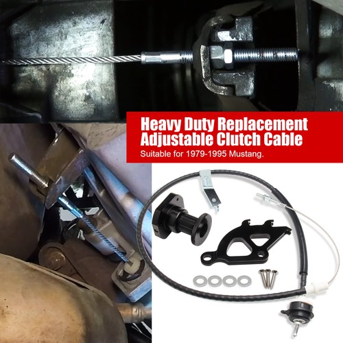 Adjustable Clutch Cable Quadrant and Firewall Adjuster Kit For 1979-1995 Mustang - Bild 5 von 8