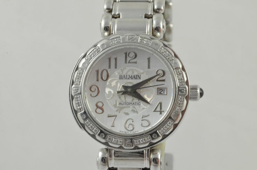 BALMAIN B3775 Women's Watch Automatic 28MM With Diamonds Bezel Top