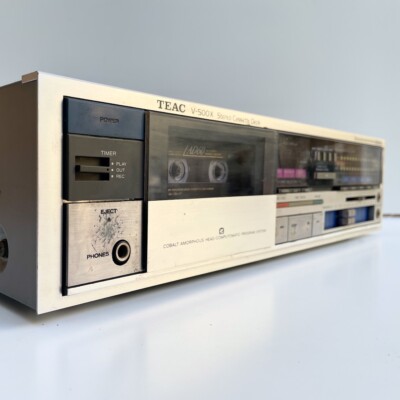 Vintage TEAC V-500X Cassette Tape Deck - High End Cobalt Amorphous