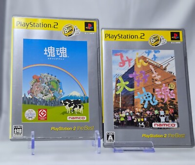Katamari Damacy + Minna Daisuki We Heart Katamari Set Playstation 2 PS2 Japan