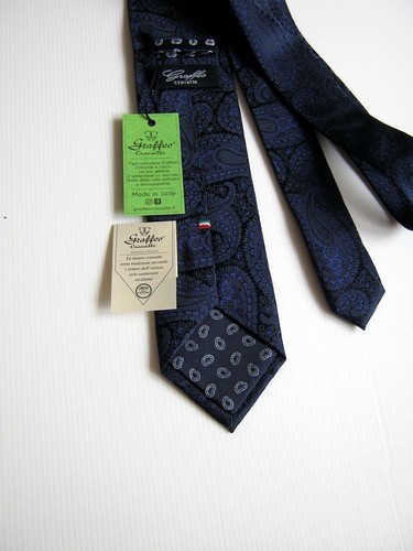 LUXURY GRAFFEO SARTORIAL LIMITED EDITION PURA SETA PURE SILK MADE IN ITALY - Imagen 4 de 4