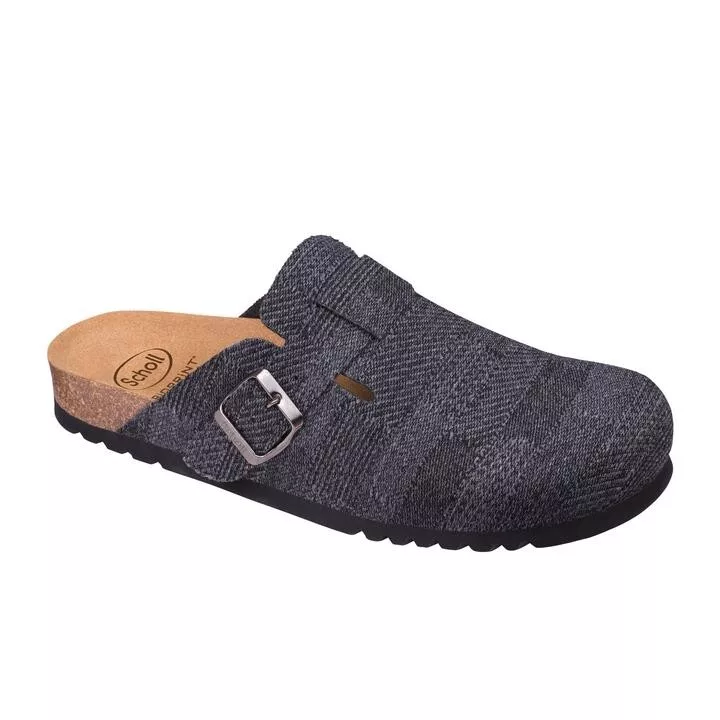 SCHOLL pantofole uomo ciabatte tessuto feltro AMIATA MAN GRIGIO