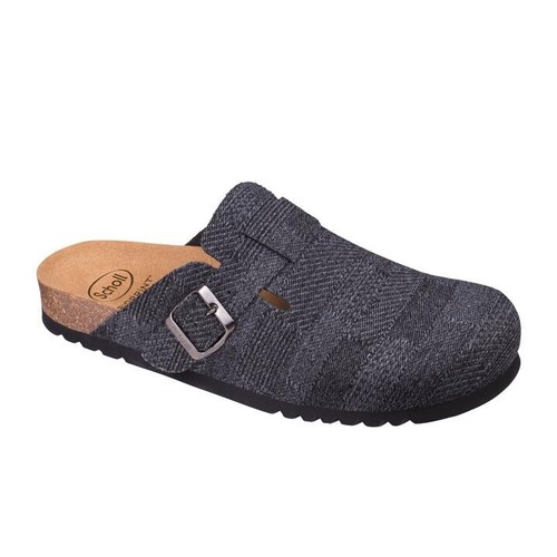 SCHOLL pantofole uomo ciabatte tessuto feltro AMIATA MAN GRIGIO plantare  sughero | eBay