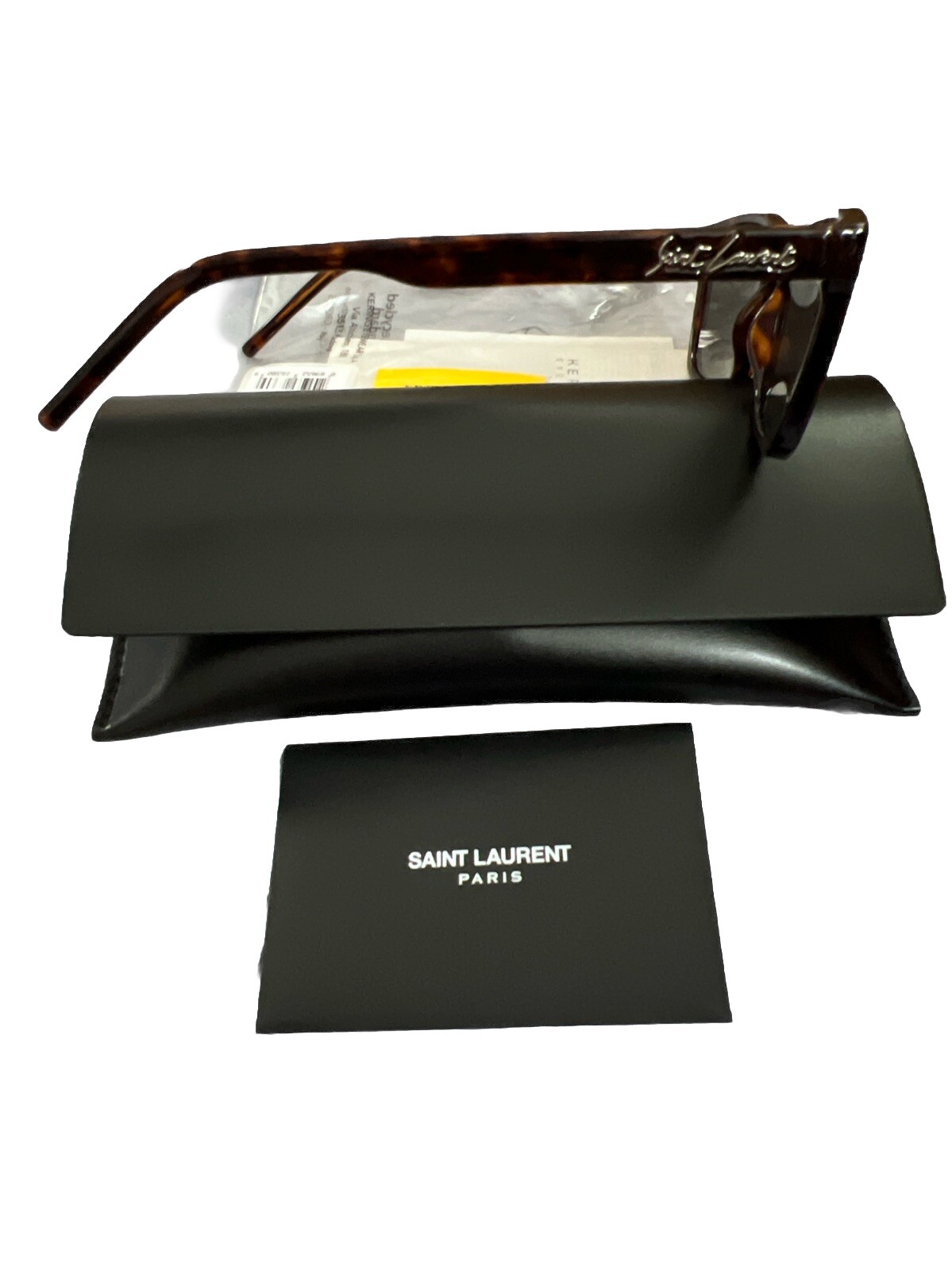 NUOVI OCCHIALI DA SOLE QUADRATI SAINT LAURENT SL318 002 HAVANA autentici carte unisex