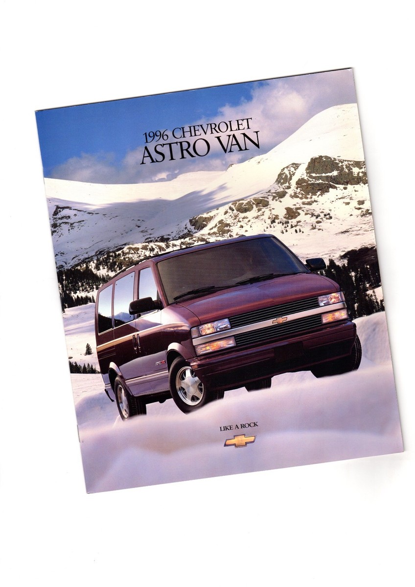 1996 Chevy ASTRO Van Brochure / Pamphlet with Color Chart: LT,LS