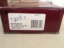 Baldwin 3662.112.24 Springfield 24in Double Towel Bar, VENETIAN BRONZE