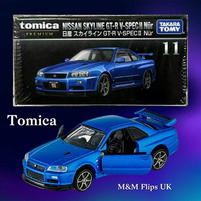 Tomica Premium 11 Nissan Skyline Gt R V Pec Ii Nur R34 1 62 Tomy Diecast Car For Sale Online Ebay