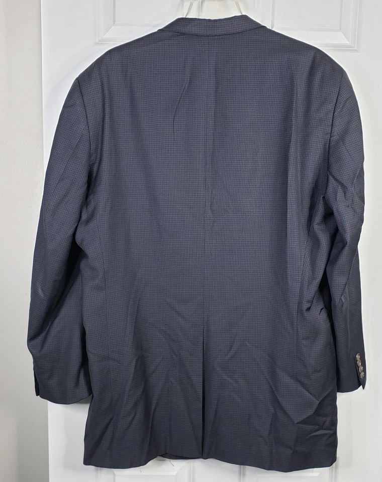 Abrigo deportivo chaqueta blazer Burberry para hombre 46XL azul ventana dinero antiguo *DEFECTOS* Foto 4 de 4