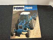 Ford 7600 Tractor Farm Advertising Sales BROCHURE