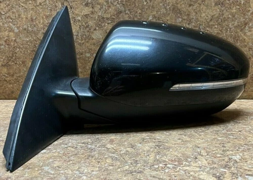 🚘 16-19 Kia Optima Left Mirror Power Fold Turn Signal 8 Wire Aurora Black Pearl
