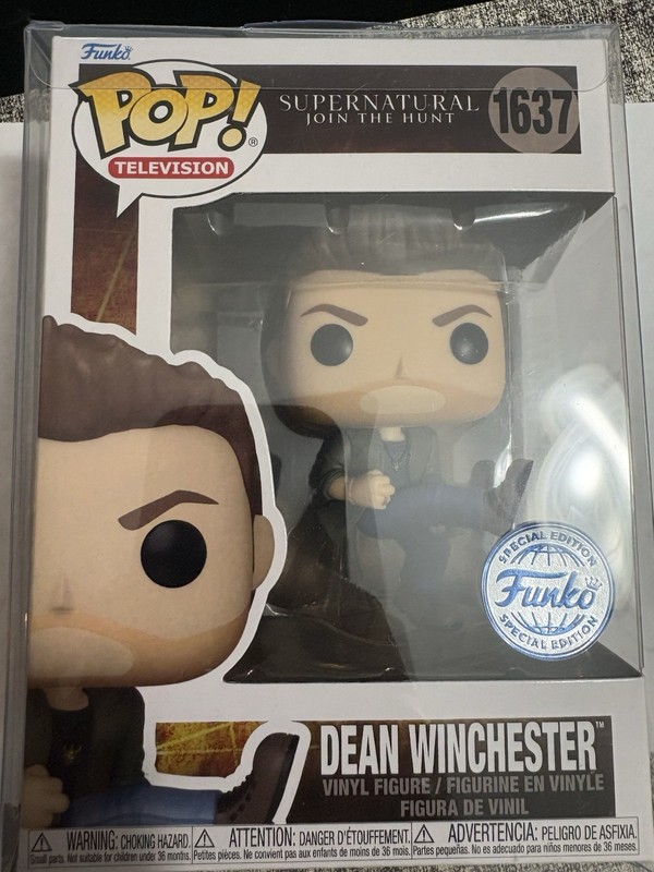 Funko Pop Special Edition Exclusive Dean Supernatural TV 1637 W/Protector