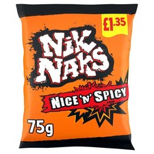 Nik Naks Nice 'N' Spicy 75g PMP - from Giant Bradley's Sweet Shop