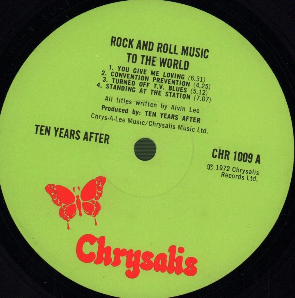Ten Years After Rock and Roll Music To the World LP vinyl UK Chrysalis 1972 - Image 3 of 4