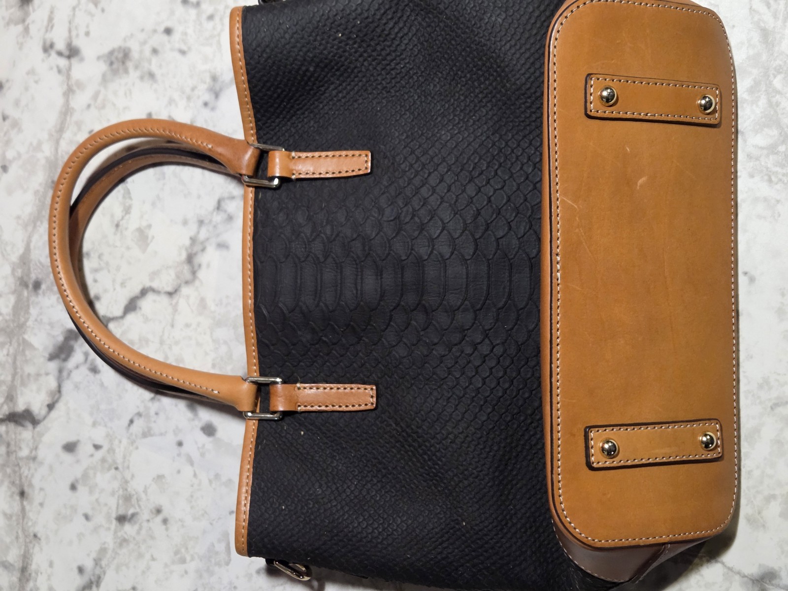 DOONEY & BOURKE BLACK PYTHON CARA - BRITISH TAN L… - image 4