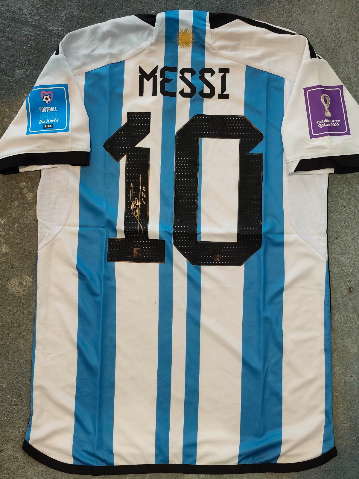 Lionel Messi Signed Jersey 2022 World Cup