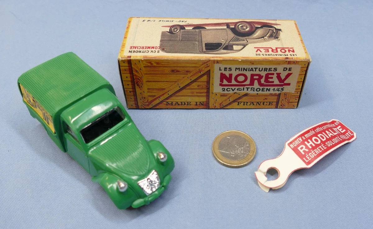 Norev Originale 1/43 réf 26 : Citroën 2cv Fourgonnette "Teppaz" + Rhodialite (A)
