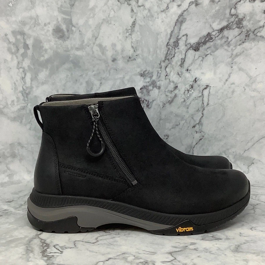 Botas al tobillo Dansko para mujer 8,5 39 de cuero negro Margo impermeables bruñidas P39-9 Foto 3 de 4