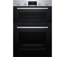 Image of Graded BOSCH MHA133BR0B Electric Built-in Double Oven - Stainless Steel