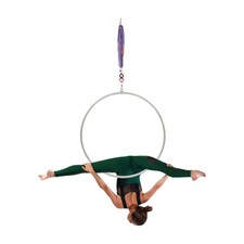 30kn Stainless Steel Aerial Yoga Hoop - Ceiling Mount for Home Gym 30kn Stainless Steel Aerial Yoga Hoop - Ceiling Mount for Home Gym - Image 1