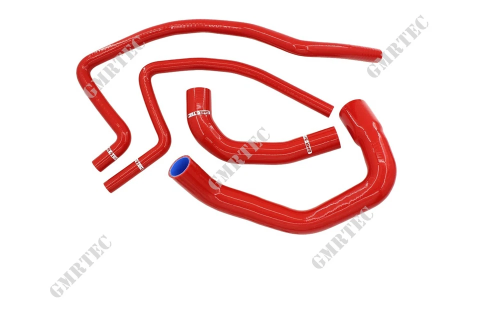 Kit de manguera de calentador de silicona para radiador rojo para Jeep Wrangler TJ 4,0 L 1997-2001 Foto 4 de 4