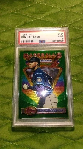 1993 Topps Finest Baseball, Ken Griffey Jr.  #110, PSA 9 Seattle Mariners HOF