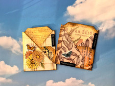 Vintage Journal Pockets With Tags, Scrapbooking Supplies, Junk Journal Supplies