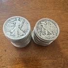 Liberty Walking Half Dollar Coins 1917 1923 Silver Circulated US 50C Lot