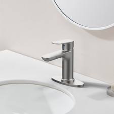 Bathroom Faucet 1 Or 3 Holes Brushed Nickel Single Handle Washing Basin Faucet