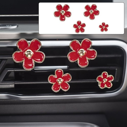 12 Daisy Flower Clips for Car Air Vents Enhance Your Vehicle with Floral Scents - Picture 9 of 9