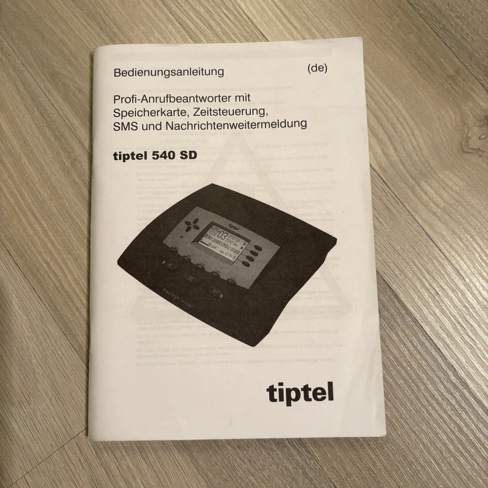 Tiptel 540 SD Anrufbeantworter mit 2GB Speicherkarte und Netzteil  - Bild 3 von 4