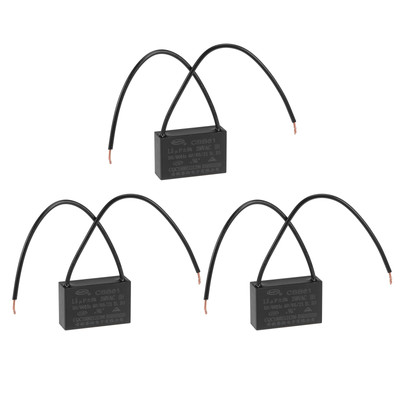 3Pcs Metallized Film Ceiling Fan Capacitor CBB61 1.5uF 250V AC 2 Wires
