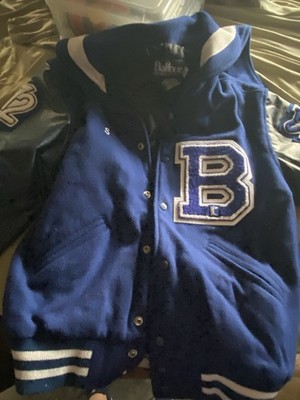 Girls  Varsity Letter Jacket Blue Small