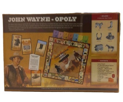 John Wayne-Opoly Collectors Ed. Board Game  Complete NEW SEALED 