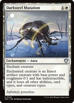 NM Darksteel Mutation, MTG, Strixhaven Commander, Magic the Gathering, 142