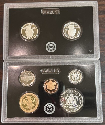 2021 S US Mint 1c, 5c, 10c, 25c, Half Dollar, & Dollar Silver Proof 7 Coin Set - Picture 2 of 10