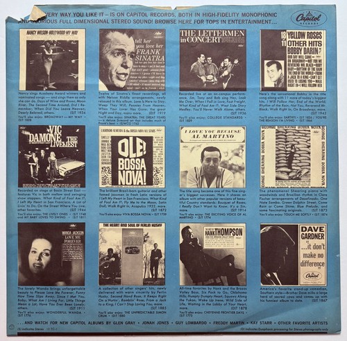 Meet The Beatles - 1964 Capitol ST-2047 Stereo Vinyl LP Rainbow Label w/ Inner - Picture 4 of 6