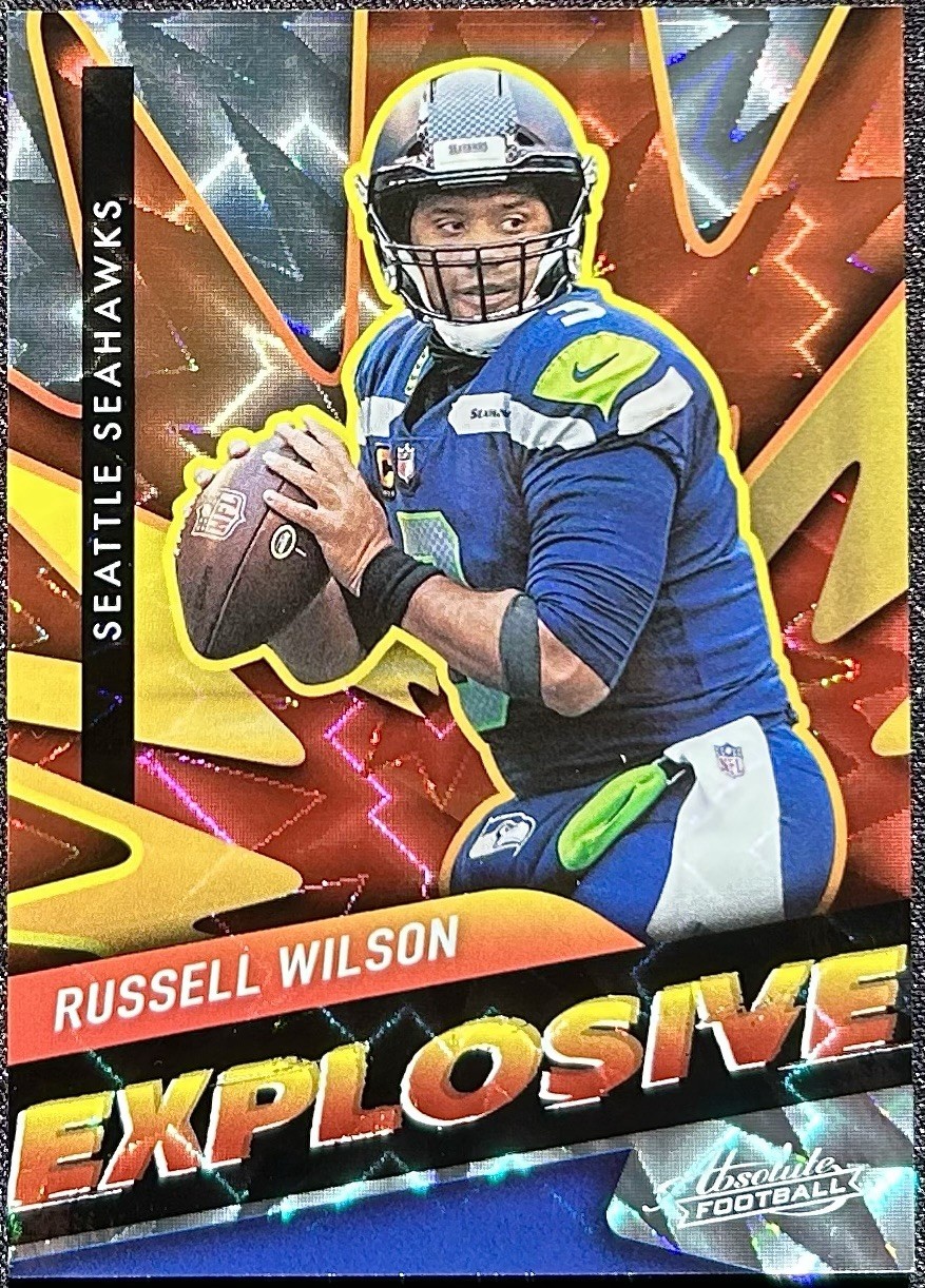 2021 Panini Absolute Russell Wilson Explosive Case Hit SSP #E34 Seahawks NFL