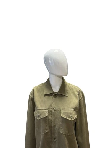Tellason Military Jacket Men's 100% Cotton Field Utility Pockets Coverall Size S image 5
