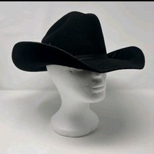 Twister Hats M F Texas Cowboy Cowgirl Western Wool Felt Black Youth OSFM Sz XL